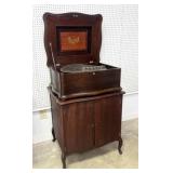 Regina Serpentine Disc Music Box w/ Cabinet Base