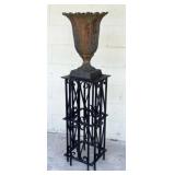 19th C. Victorian Cast Iron Vase Attr. to Hinders