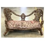 Indonesian Sofa Carved Last Half 20th Century