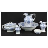 Dudson Wilcox & Till Flow Blue Set w/ 6 Pcs