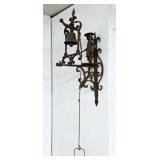 Samuel Yellin Style Wrought Iron Door Bell C. 1900