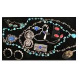 Group of Sterling Silver Jewelry w/ Lapis