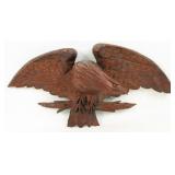 Large 19th C. Black Forest Carved Eagle