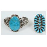 Navajo Denetdale Bracelet & Paul Jones Ring