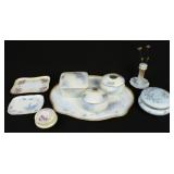 (9) Pieces of Hand Painted Limoges