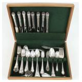 Lunt Silver Modern Victorian Sterling 74 Pcs. Set