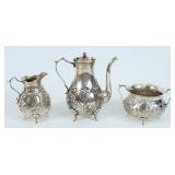Gorham Sterling Three Piece Morning Coffee Service