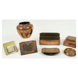 Silvercrest & Heintz Bronze & Sterling Desk Set