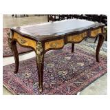 Louis XV Style Writing Desk w/ Bronze Figural Leg