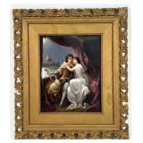 Venetian Lovers Porcelain Plaque