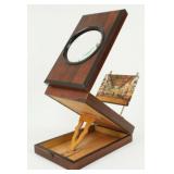 19th Century Rosewood Graphoscope with Photo