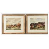 (2) John Cuthbert Hare (1908-1978) Landscapes W/C