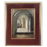 Carl Probst (1854-1924) "The Conversation" O/B