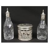 Cruets & German Stork & Sinsheimer Powder Dish