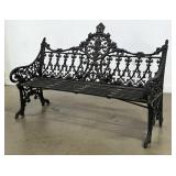 Fine Cast Iron Gothic Style Garden Bench