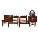 (6) Pcs. David Cabinet Co. Cherry Bedroom Suite