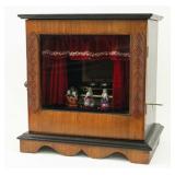 Swiss Station Music Box w/ (3) Dancing Girls