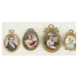 (4) 18th/19th C. Miniature Paintings