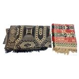 1844 Christmas & Blue & White Jacquard Coverlets