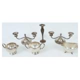 (6) Pcs. Sterling Silver, Incl. Candleholders