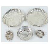 Sterling Silver Shell Serving Trays, Etc.