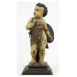 Saint John the Baptist 17th/18th C. Carved Figure