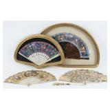 (2) Framed Chinese Scene Fans