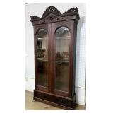 Walnut Two Door Bookcase, Circa 1850