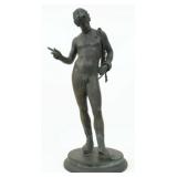 Grand Tour Bronze of Narcissus 19th C.