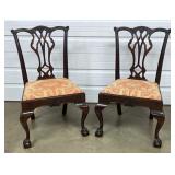 Pr. Saybolt-C. Chippendale Style Chairs