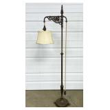 Unusual C. 1930 Crane Floor Lamp w/ Claw Feet