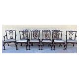 Set of (10) Chippendale Style Mahogany Chairs