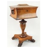 George III Mahogany Teapoy, First Half 19th C.