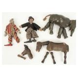 Schoenhut Evil Clown & Barney Google