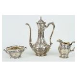 Gorham Sterling (3) Piece Morning Coffee Service