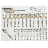 Whiting Hyperion Sterling Silver Ice Cream Set