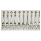 (10) Gorham King George Sterling Fish/Salad Forks