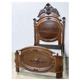 Mitchell Rammelsberg Walnut Victorian Bed