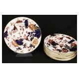 (11) Cold Port Hong Kong Mauve Flowers Plates