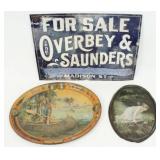 (3) Tin Advertisement, Memphis, White Rock & Fair