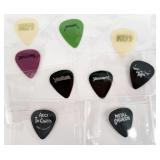 (9) Guitar Picks, Metallica, KISS, Etc.