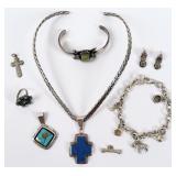 Sterling, Turquoise, Lapis Lazuli, Jewelry