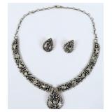 Sterling Silver Necklace, Pendant & Earrings