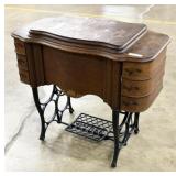 Antique Oak Sewing Machine