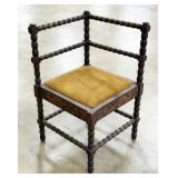 Dutch Marquetry Corner Chair