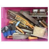 Assorted Files, Chisels, Sharpening Stones, Etc.