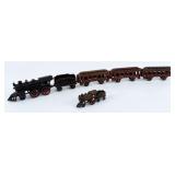 (2) Antique Cast Iron Train Sets