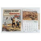 Remington Calendar & Hunting Scene Sign