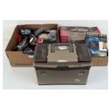 Box of RC Cars, Parts, Controllers & RC Toolbox