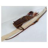 Bear 64' Bow, Quiver, Arrows, & Stag Knife